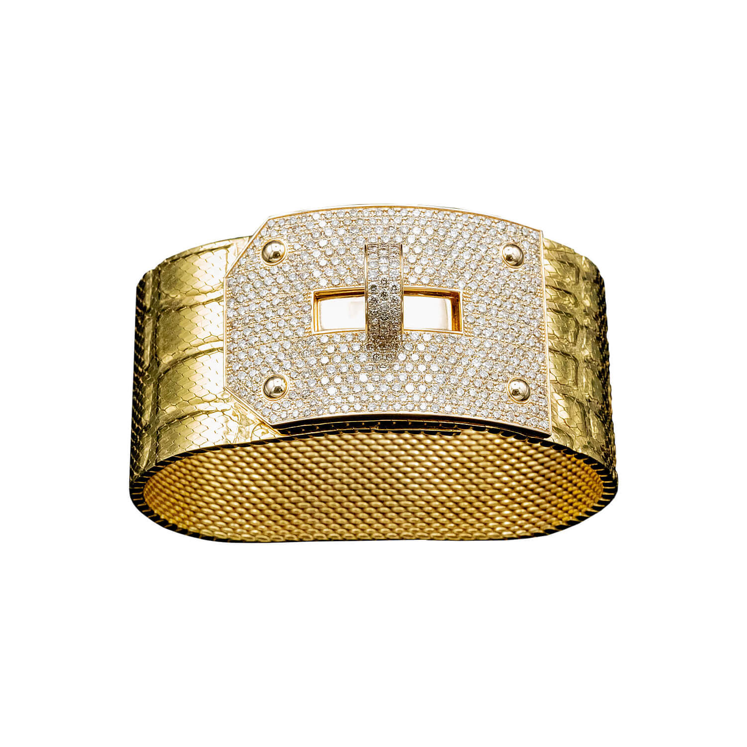 The ALKEMISTRY 18kt Yellow Gold Love Letter Z Pavé Diamond Bracelet